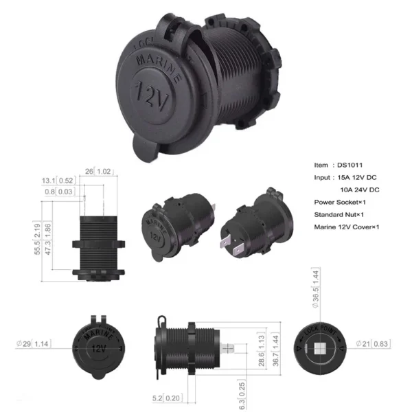 10pcs Cigarette Lighter Socket
