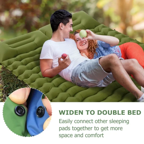 Sleeping Pad with Built-in Pillow & Pump