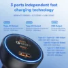 Car Charger 160W Fast Charge 3 Ports