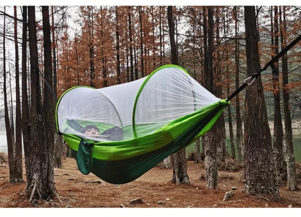 Hammock with integrated Mosquito Net