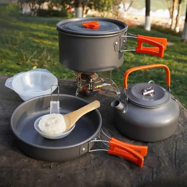 Portable Cookware Set Aluminum