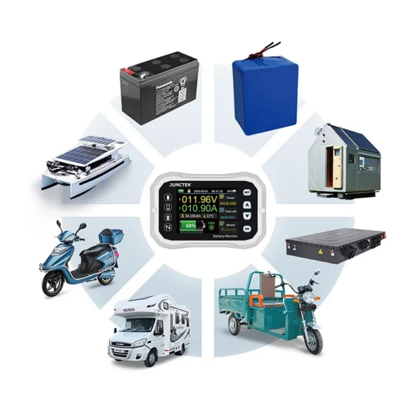 Battery Capacity Monitor 0-120V 100A/400A/600A + Bluetooth