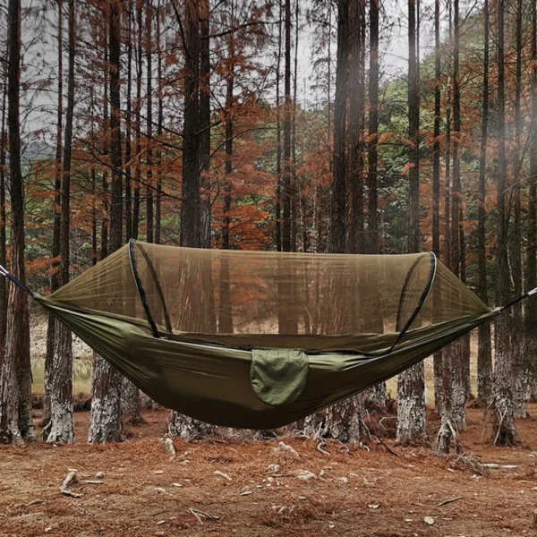 Hammock with integrated Mosquito Net
