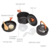 Portable Cookware Set Aluminum