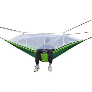 Hammock with integrated Mosquito Net