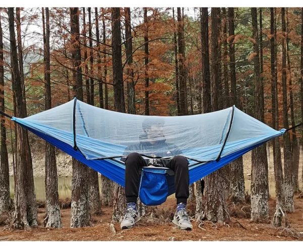 Hammock with integrated Mosquito Net