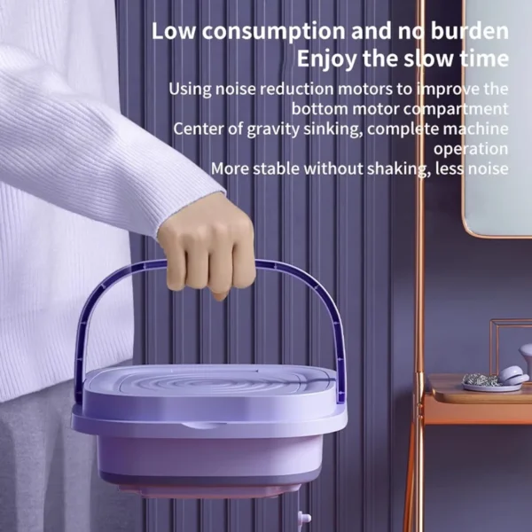 Portable Foldable Washing Machine with Dry Spin
