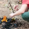 Outdoor Cooking Blow Fire Tube Portable Camping Fire Pipe Survival Tools Portable Fire Starter Tube Retractable Camping Blowpipe