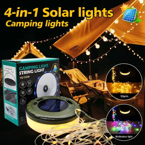 2-in-1 Solar String Lights