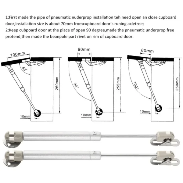 Gas Struts for Cabinets