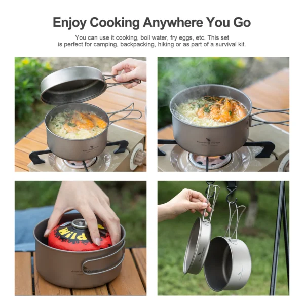 Titanium Pot and Pan Set