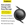 Retractable USB-C Cable 100W