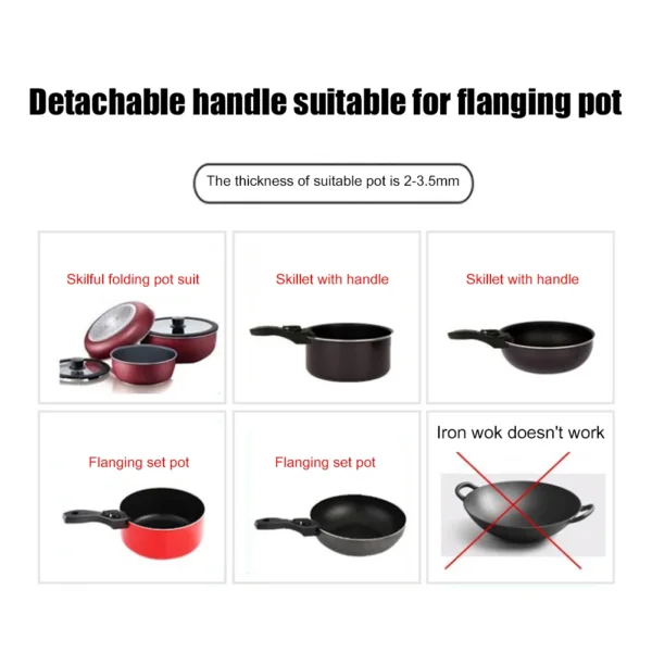 Universal Removable Pan/Pot Handle