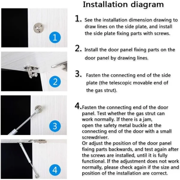 Gas Struts for Cabinets