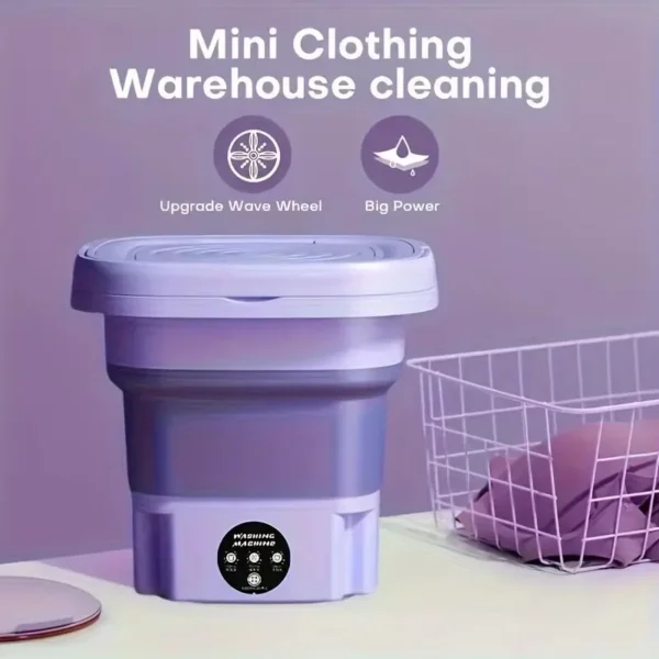 Portable Foldable Washing Machine with Dry Spin